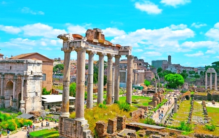 Alte Gebäude im Forum Romanum